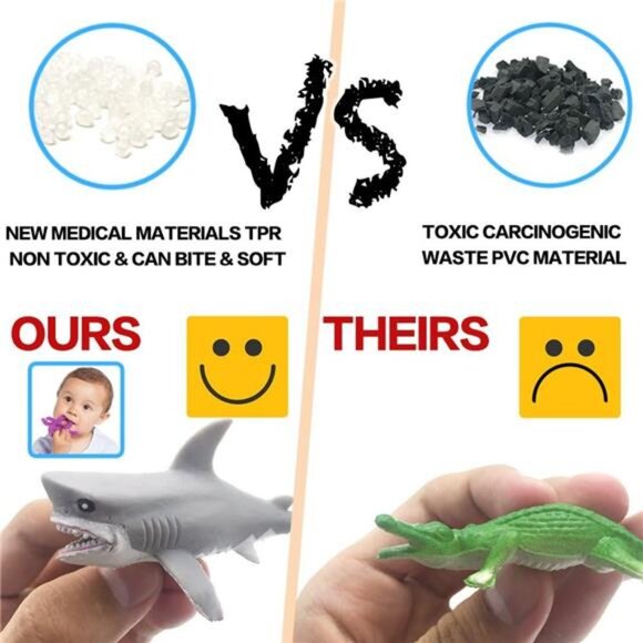 18 Pack Assorted Ocean Animal, Stretchy and Floating Rubber sea Animals Toy - Picture 3 of 8